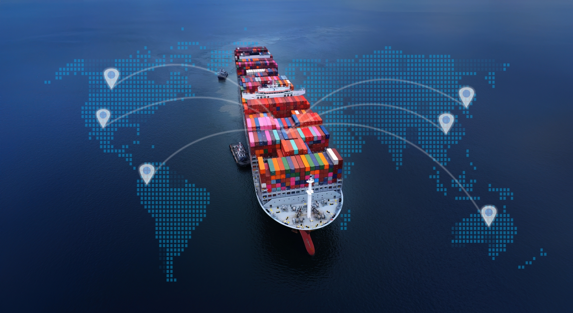 An image of a cargo ship for global trade