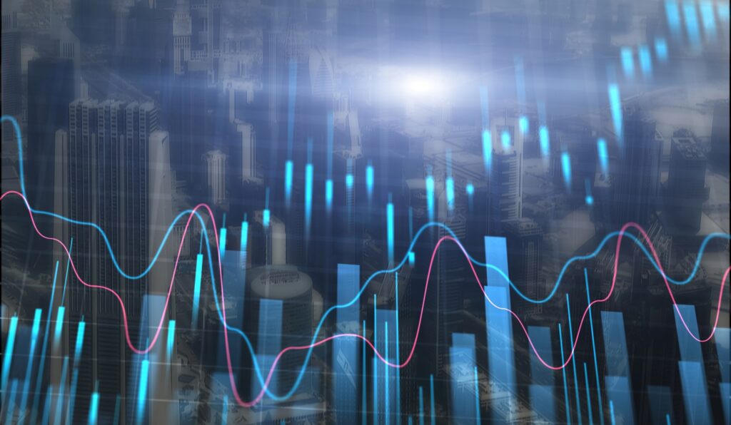 An image depicting financial graphs for comparing factoring and forfaiting